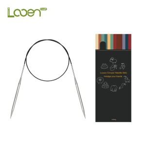 Looen 1피스 스테인레스 스틸 원형  바늘 65Cm 튜브  크로 셰 DIY 직조 바느질 도구 wooll