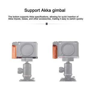 카메라 엄지 그립 지지대후지필름 X-M5 카메라용 퀵 릴리즈 L 플레이트 핸들 우드 그립 스위스 삼각대 (Fuj