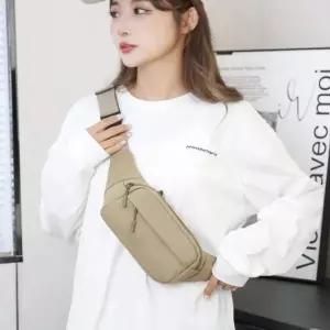 남녀 SKE854T0 베이직 힙색 가벼운 미니 바디백 커플 슬링백