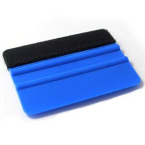 스마일푸이 세련된 4인치 플라스틱 펠트 엣지 스퀴지 - 파란색 스크래퍼 틴팅 자동차 필름