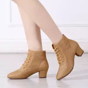 라인댄스 사교 앵글부츠 슈즈 앵클 라틴 살사화 줌바 재즈 편안한 댄스화