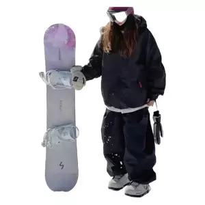 여성용 따뜻 세트 후리스 바지 자켓 상하세트 롱 기모 방풍 플리스 탈부착 스키복 방수 겨울