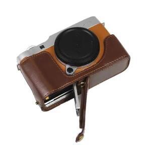 카메라 가죽 하프 케이스Fujifilm X-A7 용 PU 가죽 하프 바디 카메라 케이스 정품 커버 쉘