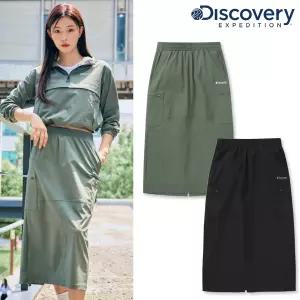 매장정품 DISCOVERY 디스커버리 [] DWTP46044 여성 우븐 트레이닝 스커트 롱 치마 1175707