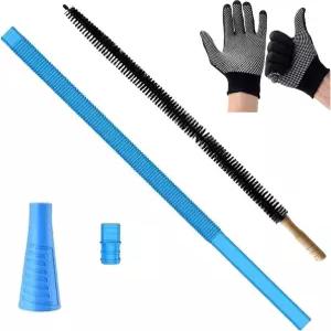 모든 진공 청소기와 호환되는 범용 건조기 통풍구 청소기 키트에는 호스 부착 액세서리 브러시 보풀 장갑이