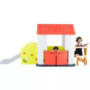 유아하우스 미끄럼틀겸 테이블세트 놀이터 아기선물