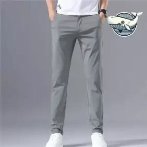 남성스판바지 편안한 기본 바지 남성 슬림핏 팬츠 여름 일자