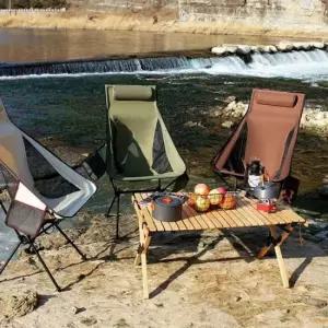 접이식의자 헤드쿠션 접이식 릴렉스 캠핑 의자