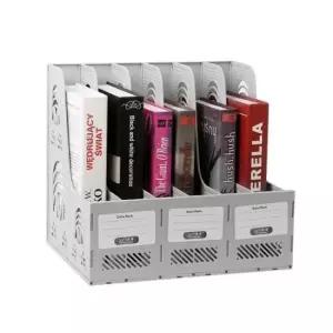 [문구] 플라스틱 서류정리함 6칸 서류 화일꽂이