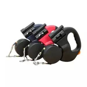 [반려] 두마리 자동 신축 강아지 리드줄 산책줄 애견 목줄 용품