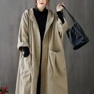 점퍼 바람막이 후드롱코트 야상점퍼 빅사이즈 오버 G125798