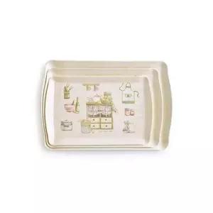 사각 휘게 멜라민 트레이 홈세트