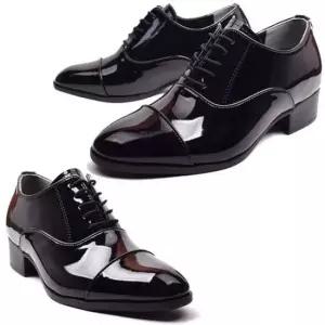 남성화 남성구두 에나멜 키높이구두 슬림디자인 M6452 7cm