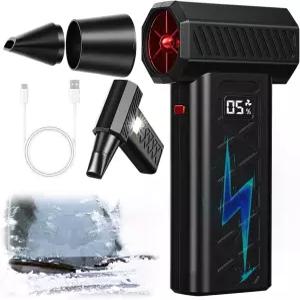 스노우 위즈 터보 송풍기 13만 RPM 미니 LED 스노위즈 휴대용 브리즈 전기 자동차 윈드실드 겨울 제설용