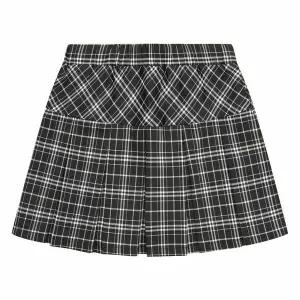 [보리보리/소이]여아밴딩체크맞스커트24S5852_BK