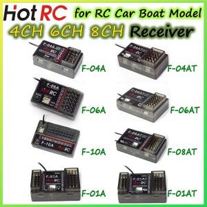 Hotrc F-06A 2.4G 4채널 6채널 8채널 10채널 자이로 수신기 RC 자동차 보트 비행기 탱크 로봇 송신기용