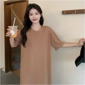 데일리 원피스 롱 루즈핏 반팔 체형커버 임산부 빅사이즈가능