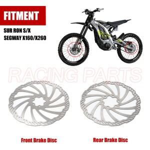 Surron 브레이크 디스크 용 바이크 오토바이 전면 후면 스틸 부품 라이트 비 모토 크로스 오프로드 전기 먼