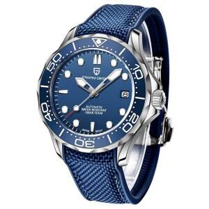 [미국배송] 롤스티미 파가니 디자인 남성용 기계식 시계 시침 브라이트 스틸 다이브 일본 무브먼트 사파이어 크리스탈 캘린더 디스플레이 패션 비즈니스 NH35 1667