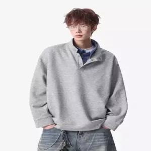 EAMT 남사친 캐주얼 투피스 봄가짜 맨투맨 차이나 코트 풀오버 빅사이즈 상의 YJ1