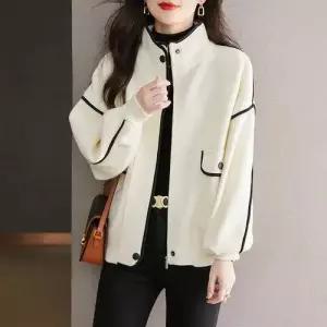 엘럽 캐주얼 여자 모직 린넨마 재킷 상의 가을룩 루즈핏 원템3