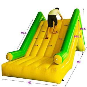 물놀이 워터 슬라이드 미끄럼틀 옐로우 사각 워터파크 수영장 여름 물놀이장 에어풀장