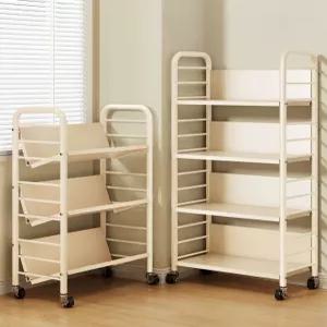 편리한 이동식 책장 다용도 수납장 책장 틈새