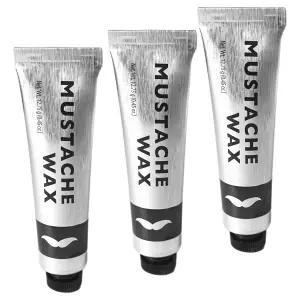 3 튜브 콧수염 스타일링 왁스 남성용 스트롱 홀드 워터 베이스 수염 구레나룻 눈썹 손질 모든 헤어 컬러