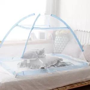 원터치 모기장 아동용 미니 사이즈 여름 텐트 침대 침대형 촘촘 그물망 유아용