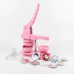 핀뱃지 만들기기계 캔뱃지 메이커 수제 와펜 제작 회전식 프레스기 배찌 DIY세트