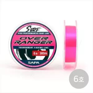 원투낚시 나일론 모노라인 낚시줄 300m 형광핑크 6호