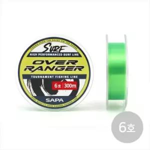 원투낚시 나일론 모노라인 낚시줄 300m 형광그린 6호