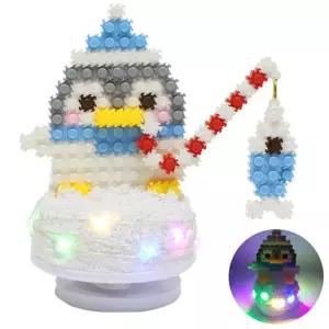 글로벌이지 툭툭블럭 크리스마스 무드등 펭귀니 오르골