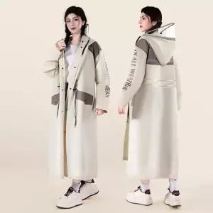 [다잇템] 여자 클래식 후디 빅사이즈 스타일 우비 코트