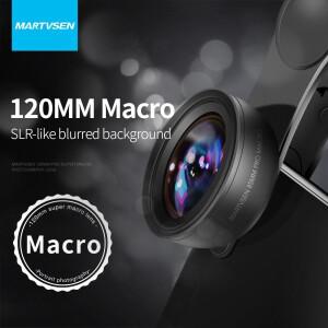 MARTVSEN 120mm 매크로 렌즈, 전문가용 5K HD 10x 슈퍼 매크로 범용 클립 카메라 사진 렌즈, 아이폰 삼성