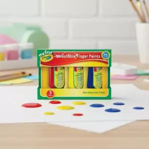 크레욜라 핑거페인트 150ml 3색 유아 물감 색칠놀이 손바닥 그림그리기 미술용 어린이