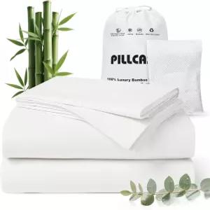 필케이스 럭셔리 텐셀 비스코스 대나무 쿨링 시트 세트 깊은 포켓이 있는 실크 소프트 리오셀 저자극성 및