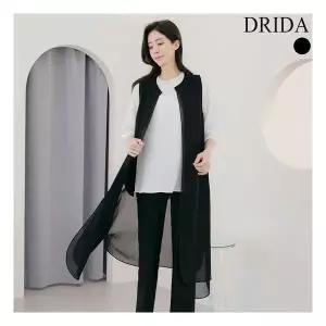 엄마옷 여성 정장 조끼 여름 빅사이즈 롱 베스트 40-50대 중년