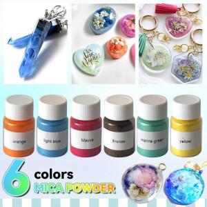 6병 에폭시 수지 운모 분말 양초 제조비누 제조수지 색소 천연 안료10 병