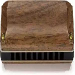 스즈키 만지 M-20W 10홀 다이아토닉 하모니카와 나무 커버 플레이트 ？ 키 오브 D