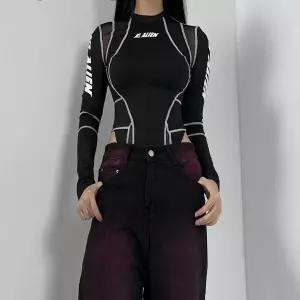 무대의상 오버로크 바이크 긴팔 바디수트 댄스부 공연 dmY8+9hXd