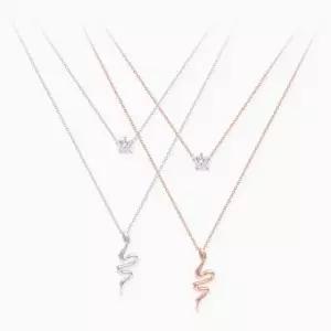 (실버) 스네이크 앤 큐빅 목걸이 lmE6+4GHC