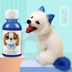 애완 동물 염료 염색 붙여 넣기 개 오래 지속되는 푸들 비숑 컬러 얼룩 제거제 파우더 100ML