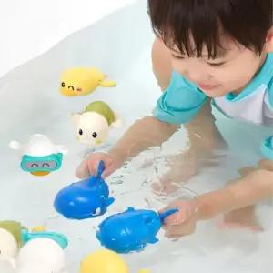 헤엄치는 장난감 목욕토이 물놀이 욕조장난감 4종세트 수영하는장난감 풀장