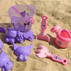 투명가방 쿠로미 모래놀이세트 샌드토이 바닷가 물놀이 미니삽 흙장난 찍기틀 야외체험