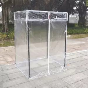 간이 투명 천막 이동식 소형 야외 캐노피 텐트 부스 임시