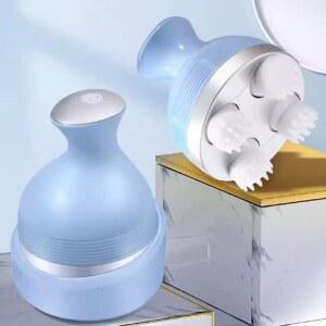 샴푸브러쉬 마사지기 전동 충전식 화이트 머리지압기