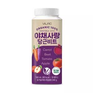비건 유기농100% 야채사랑 비트포도 주스 180ml (24개입)