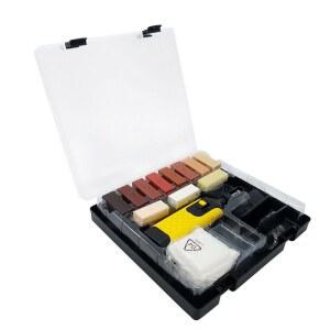 마루 바닥 보수도구 우드퍼티 수리 정리함 목공 나무 키트 흠집 메꾸기