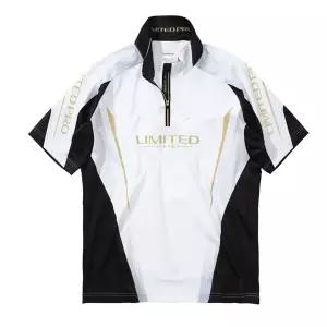 시마노 SH-125Y 리미티드 프로 하프 집업 반팔 셔츠 화이트 슬리브 여름 낚시
